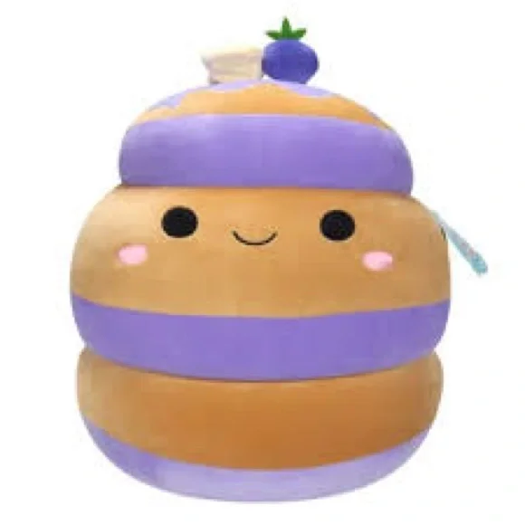 *RARE EXCLUSIVE Squishmallow PADEN the Blueberry Pancake Stack NWT 16" inch Toy - Picture 1 of 7